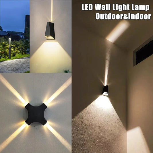 LED Wall Light Outdoor Lamp IP66 Waterproof 4W 5W 6W AC85-265V Interior Decoration Garden Porch Wall Lighting Light for Porch