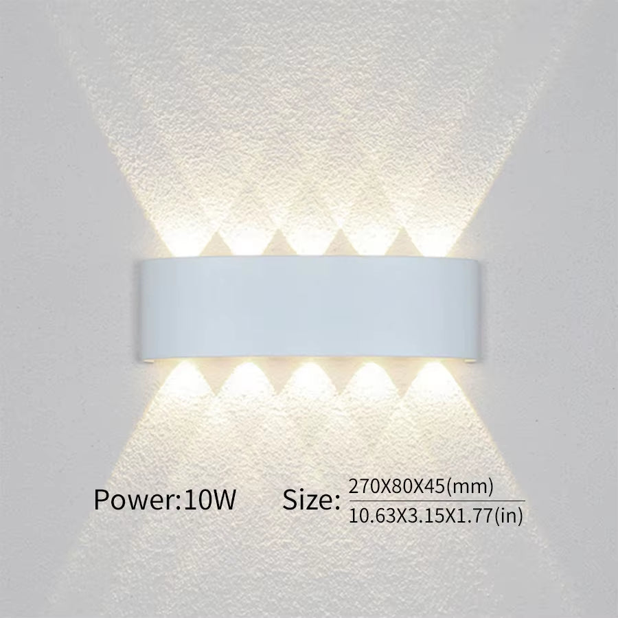 LED Wall Lamp Outdoor Waterproof IP66 Interior Wall Light 2W 4W 6W 8W 10W Minimalist Creative Bedroom Bedside Lamp
