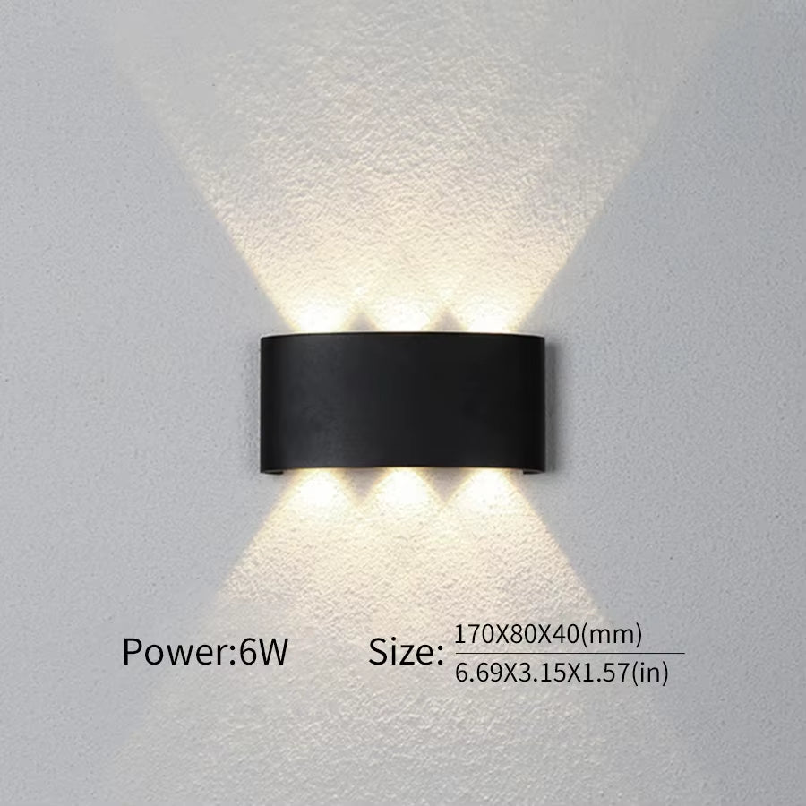 LED Wall Lamp Outdoor Waterproof IP66 Interior Wall Light 2W 4W 6W 8W 10W Minimalist Creative Bedroom Bedside Lamp