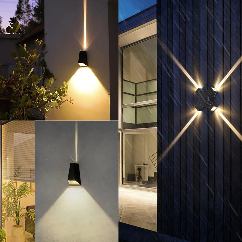 LED Wall Light Outdoor Lamp IP66 Waterproof 4W 5W 6W AC85-265V Interior Decoration Garden Porch Wall Lighting Light for Porch