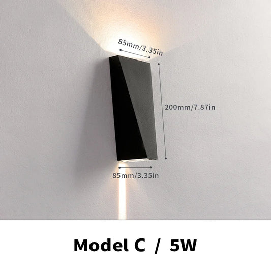 LED Wall Light Outdoor Lamp IP66 Waterproof 4W 5W 6W AC85-265V Interior Decoration Garden Porch Wall Lighting Light for Porch