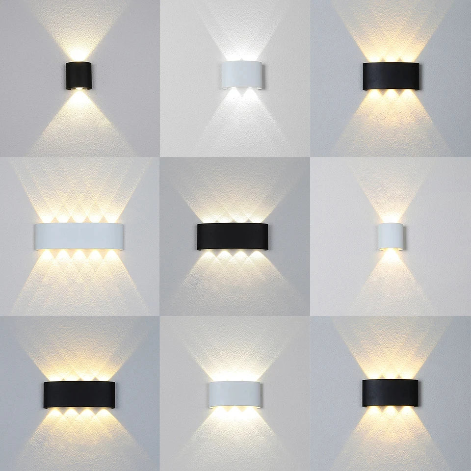 LED Wall Lamp Outdoor Waterproof IP66 Interior Wall Light 2W 4W 6W 8W 10W Minimalist Creative Bedroom Bedside Lamp